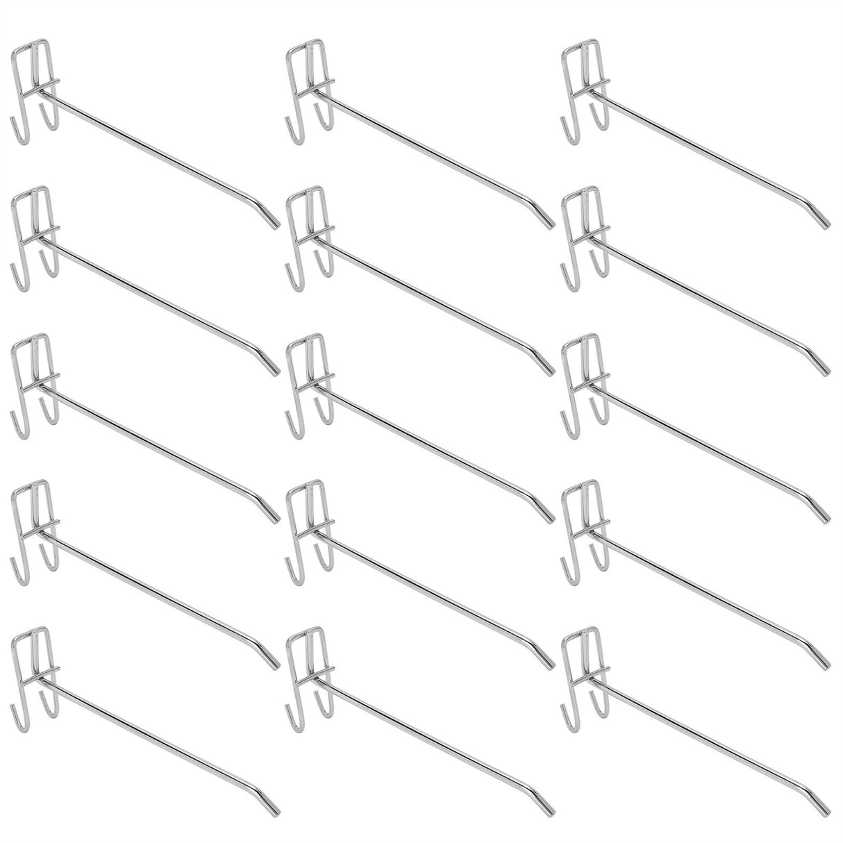 30pcs Supermarket Hook Iron Grid Shelf Hook Jewelry Display Shelf Hook 3.5mm Thickness20cm / 7.9in Long