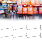 30pcs Supermarket Hook Iron Grid Shelf Hook Jewelry Display Shelf Hook 3.5mm Thickness20cm / 7.9in Long