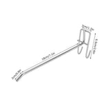 30pcs Supermarket Hook Iron Grid Shelf Hook Jewelry Display Shelf Hook 3.5mm Thickness20cm / 7.9in Long