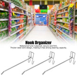 30pcs Supermarket Hook Iron Grid Shelf Hook Jewelry Display Shelf Hook 3.5mm Thickness20cm / 7.9in Long