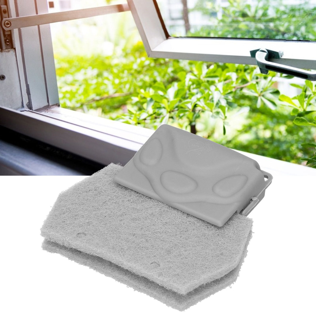 Window Groove Cleaning Brush Detachable Window Track Door Corner Household Cleaning ToolGray