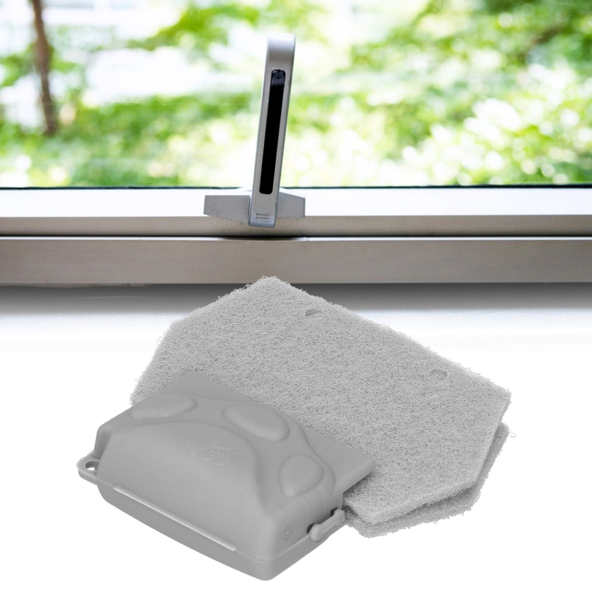 Window Groove Cleaning Brush Detachable Window Track Door Corner Household Cleaning ToolGray