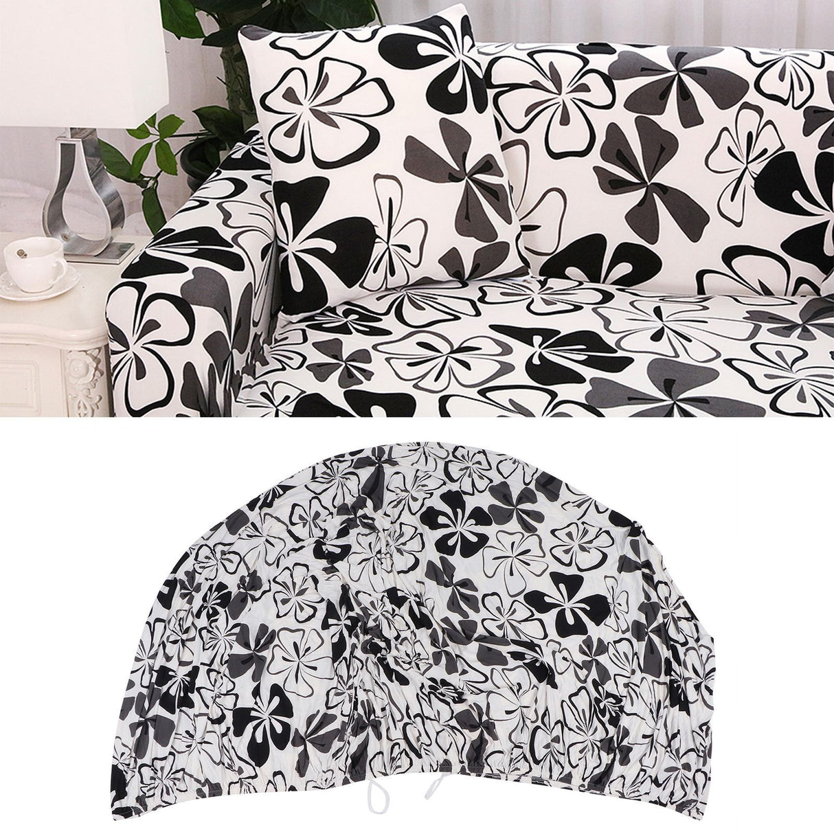 Soft Elastic Couch Slipcover Protector Sofa Cover for Home Living Room Bedroom Supplies1 Seater