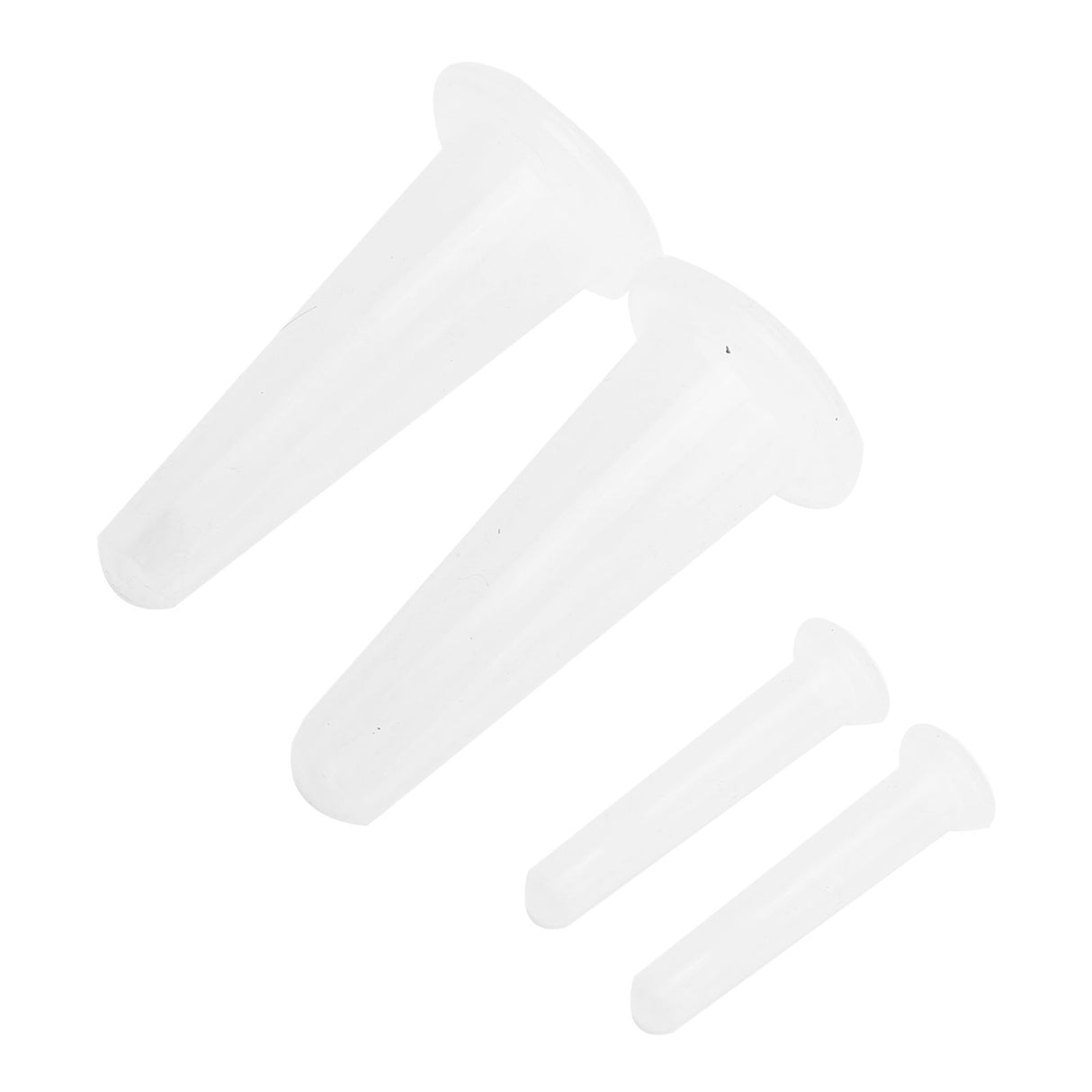 4Pcs Silicone Massage Cup Moisture Absorption Jar Face Cupping Cup Body Health CareWhite 2 Large 2 Small
