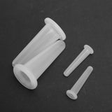 4Pcs Silicone Massage Cup Moisture Absorption Jar Face Cupping Cup Body Health CareWhite 2 Large 2 Small