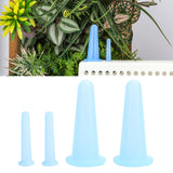 4Pcs Silicone Massage Cup Moisture Absorption Jar Face Cupping Cup Body Health CareBlue 2 Large 2 Small