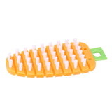Carrot Shape Vegetable Brush Potato Scrubbing Brush Fruit Cleaner Kitchen ScrubberOrange