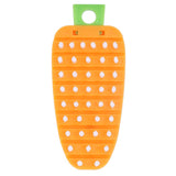 Carrot Shape Vegetable Brush Potato Scrubbing Brush Fruit Cleaner Kitchen ScrubberOrange