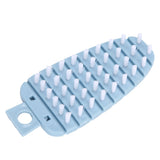 Carrot Shape Vegetable Brush Potato Scrubbing Brush Fruit Cleaner Kitchen ScrubberBlue - Rear View
