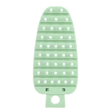 Carrot Shape Vegetable Brush Potato Scrubbing Brush Fruit Cleaner Kitchen ScrubberGreen - Close-Up Angle