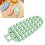 Carrot Shape Vegetable Brush Potato Scrubbing Brush Fruit Cleaner Kitchen ScrubberGreen