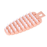 Carrot Shape Vegetable Brush Potato Scrubbing Brush Fruit Cleaner Kitchen ScrubberPink - Front View