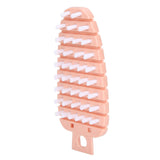 Carrot Shape Vegetable Brush Potato Scrubbing Brush Fruit Cleaner Kitchen ScrubberPink - Low Angle