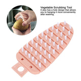 Carrot Shape Vegetable Brush Potato Scrubbing Brush Fruit Cleaner Kitchen ScrubberPink