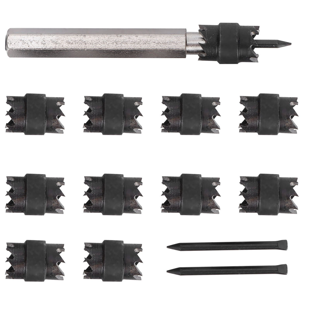 13Pcs Spot Weld Cutter Set 3/8in Spot Weld Cutter Remover Drill Bits Tool with Replacement Blade