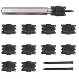 13Pcs Spot Weld Cutter Set 3/8in Spot Weld Cutter Remover Drill Bits Tool with Replacement Blade