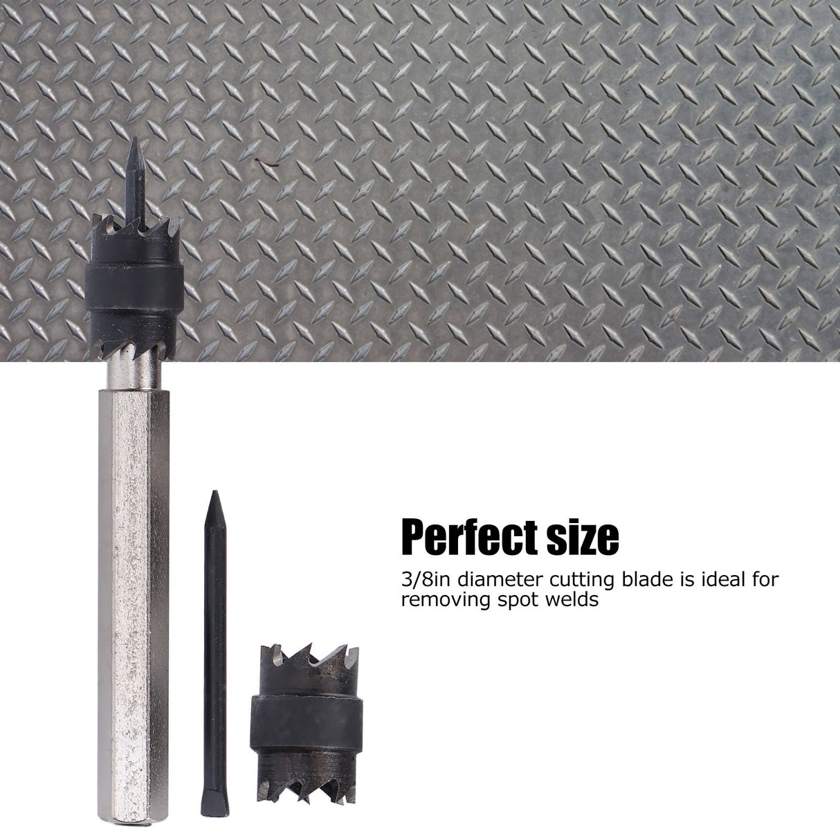 13Pcs Spot Weld Cutter Set 3/8in Spot Weld Cutter Remover Drill Bits Tool with Replacement Blade