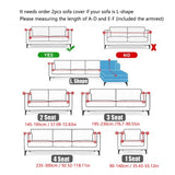 Modern Sofa Cover Elastic Sofa Protector Stretch Slipcover with Fixing Strips Parts2 Seater - Extra Image
