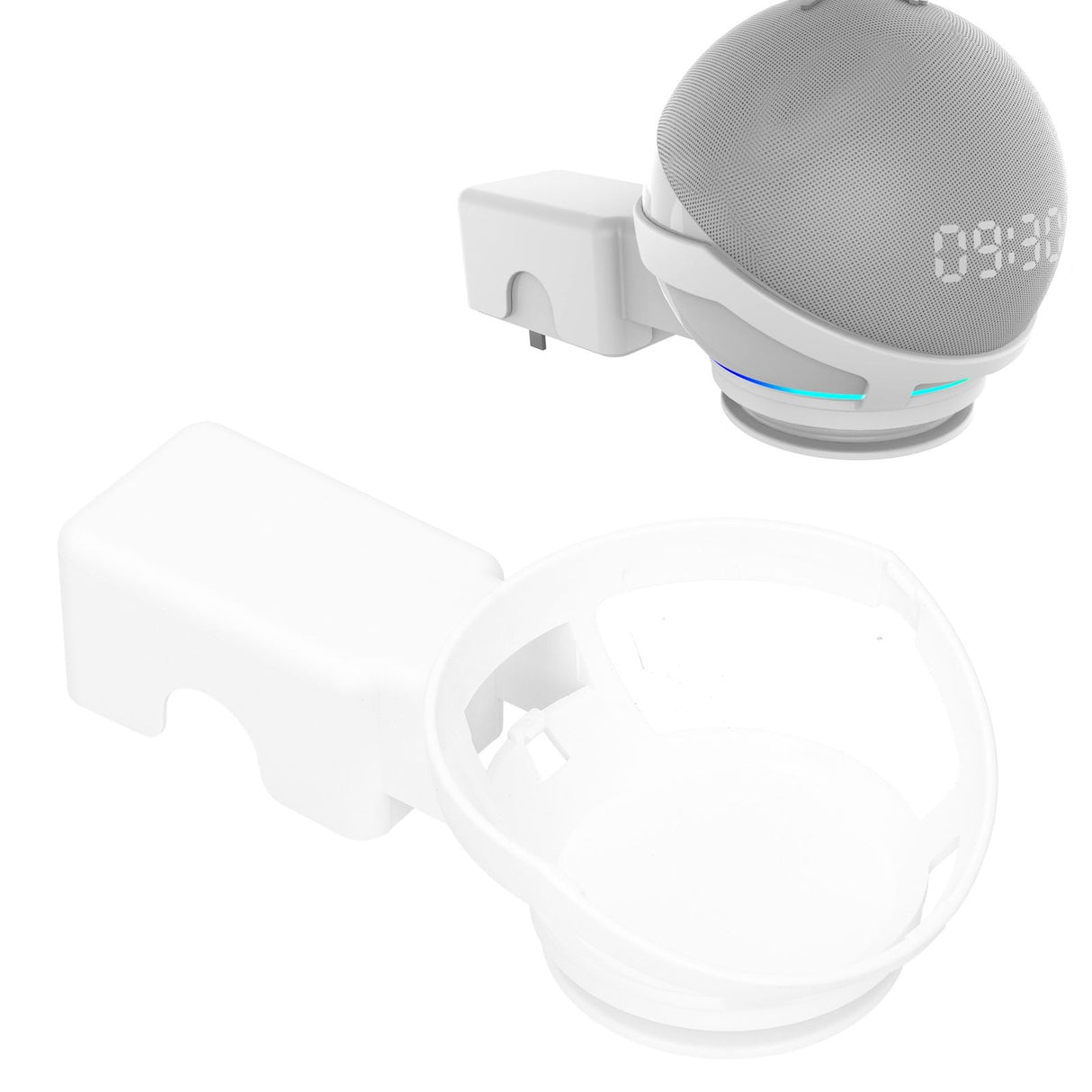 Wall Mounted Hanger Holder Stand Holder Fit for Echo Dot 4 4th Generation Smart SpeakerWhite