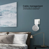 Wall Mounted Hanger Holder Stand Holder Fit for Echo Dot 4 4th Generation Smart SpeakerWhite
