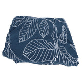 Blue Leaves Soft Elastic Sofa Cover Washable Sofa Slipcover Furniture Protector for Home2 Seater
