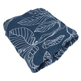 Blue Leaves Soft Elastic Sofa Cover Washable Sofa Slipcover Furniture Protector for Home2 Seater