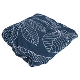 Blue Leaves Soft Elastic Sofa Cover Washable Sofa Slipcover Furniture Protector for Home2 Seater