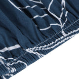 Blue Leaves Soft Elastic Sofa Cover Washable Sofa Slipcover Furniture Protector for Home2 Seater