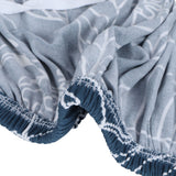 Blue Leaves Soft Elastic Sofa Cover Washable Sofa Slipcover Furniture Protector for Home2 Seater