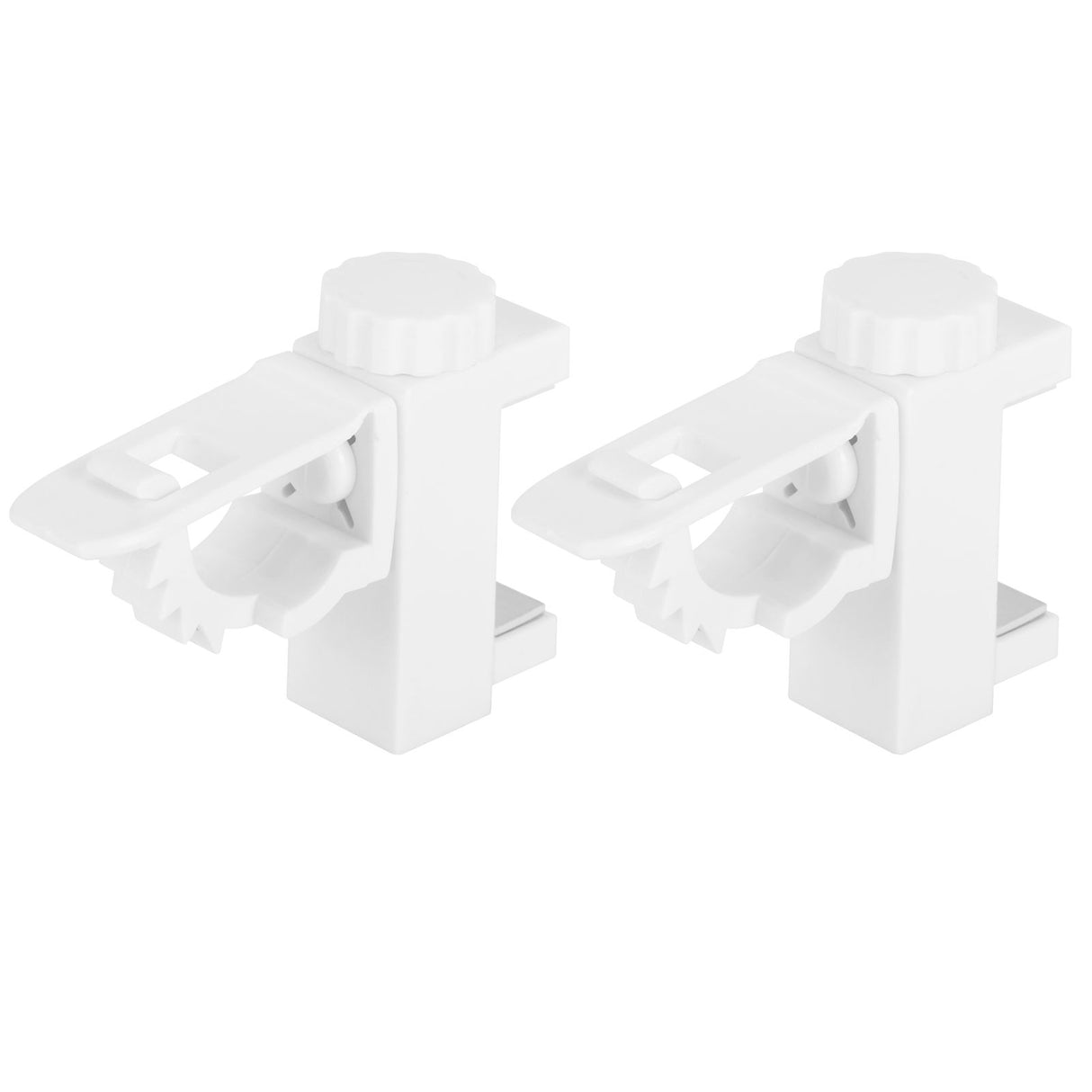 Curtain Rod Pole Holder Multipurpose Hanging Rod Clamp Hanger Organizer 1KG‑2KG Load Capacity