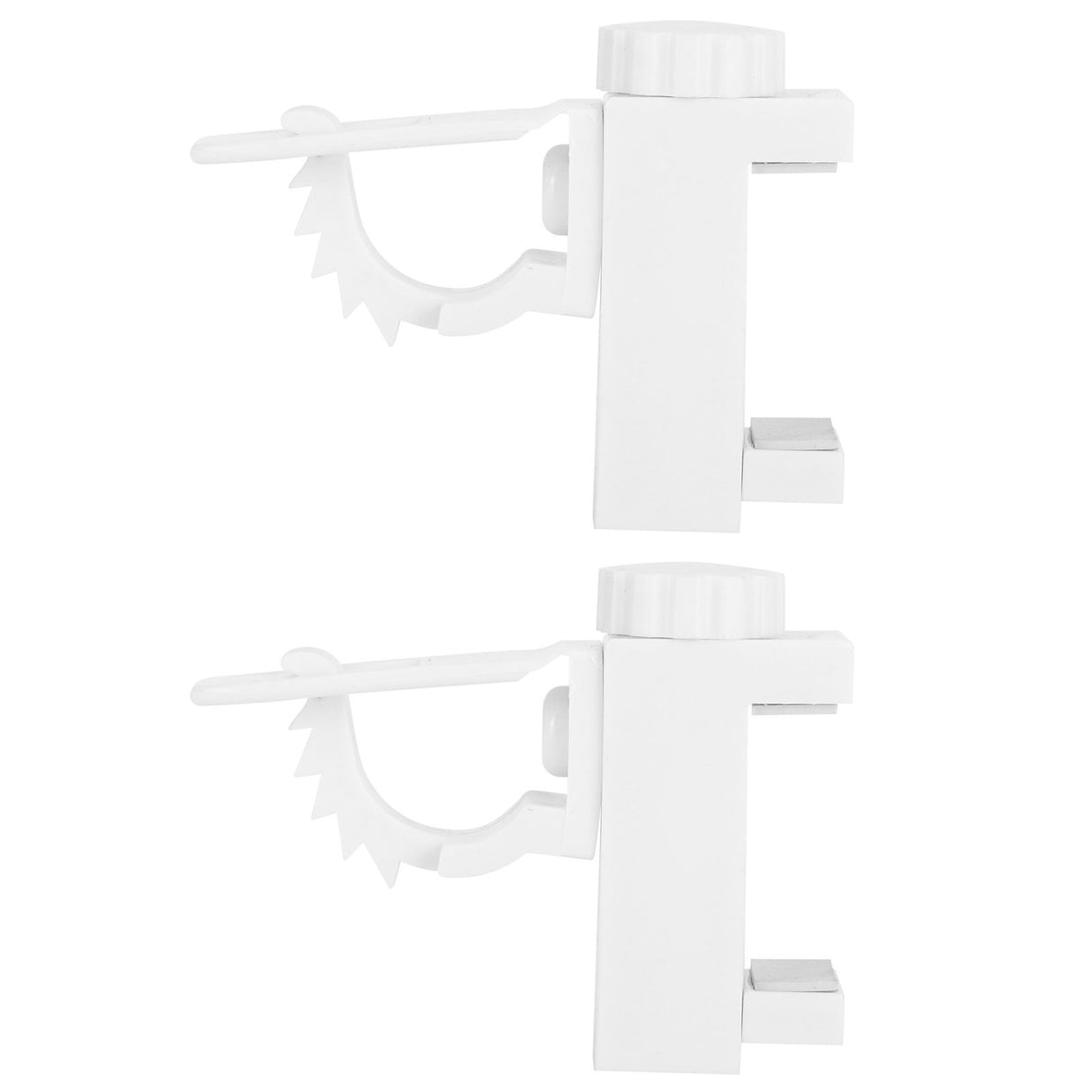 Curtain Rod Pole Holder Multipurpose Hanging Rod Clamp Hanger Organizer 1KG‑2KG Load Capacity