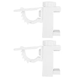 Curtain Rod Pole Holder Multipurpose Hanging Rod Clamp Hanger Organizer 1KG‑2KG Load Capacity - Front View