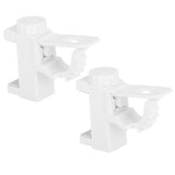 Curtain Rod Pole Holder Multipurpose Hanging Rod Clamp Hanger Organizer 1KG‑2KG Load Capacity - Top-Down View