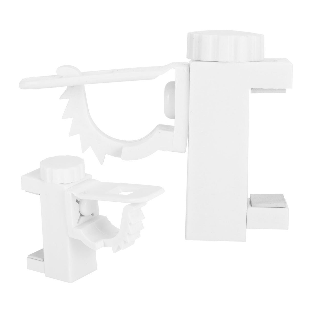 Curtain Rod Pole Holder Multipurpose Hanging Rod Clamp Hanger Organizer 1KG‑2KG Load Capacity