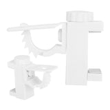 Curtain Rod Pole Holder Multipurpose Hanging Rod Clamp Hanger Organizer 1KG‑2KG Load Capacity