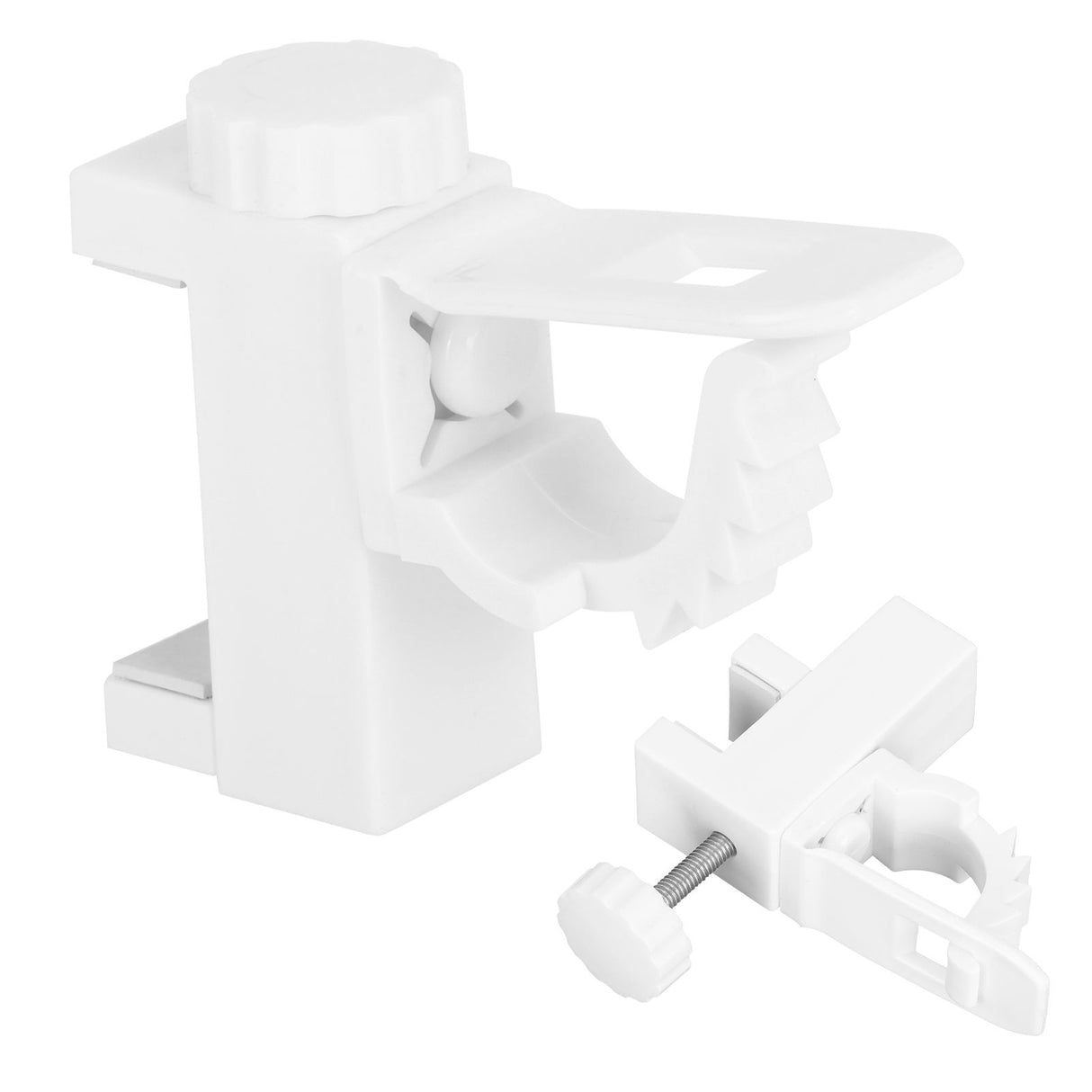 Curtain Rod Pole Holder Multipurpose Hanging Rod Clamp Hanger Organizer 1KG‑2KG Load Capacity