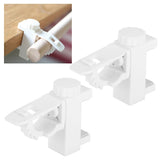 Curtain Rod Pole Holder Multipurpose Hanging Rod Clamp Hanger Organizer 1KG‑2KG Load Capacity