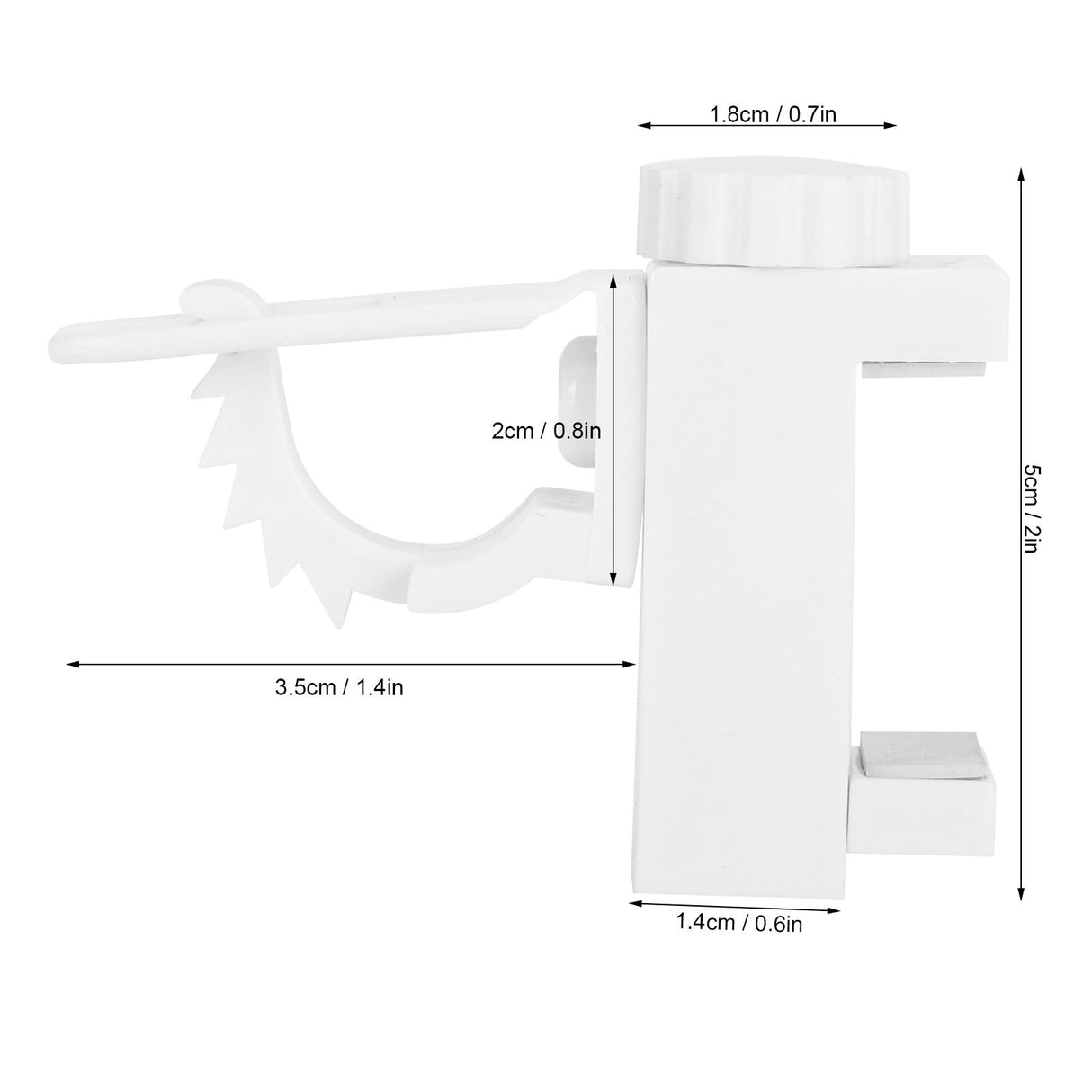 Curtain Rod Pole Holder Multipurpose Hanging Rod Clamp Hanger Organizer 1KG‑2KG Load Capacity
