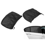 2Pcs Car Sun Shade UV Protection Anti Mosquito Car Rear Side Window Mesh Screens(For SUV )
