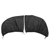 2Pcs Car Sun Shade UV Protection Anti Mosquito Car Rear Side Window Mesh Screens(For Sedan )