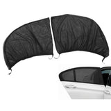 2Pcs Car Sun Shade UV Protection Anti Mosquito Car Rear Side Window Mesh Screens(For Sedan ) - Extra Image