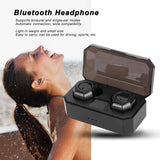 Binaural Bluetooth Headphones Portable Bluetooth Headset Earphones for Driving UseBlack - Extra Image
