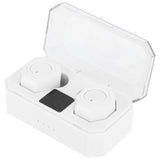 Binaural Bluetooth Headphones Portable Bluetooth Headset Earphones for Driving UseWhite