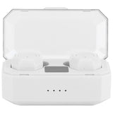 Binaural Bluetooth Headphones Portable Bluetooth Headset Earphones for Driving UseWhite - Side View