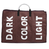 Laundry Basket Household Foldable Waterproof Clothes Storage Bag Organizer Coffee - Rear View