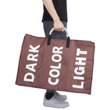Laundry Basket Household Foldable Waterproof Clothes Storage Bag Organizer Coffee - Low Angle