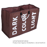Laundry Basket Household Foldable Waterproof Clothes Storage Bag Organizer Coffee