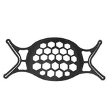 Mouth Muffle Bracket Reusable Washable Breathing Mouth Muffle Support Frame AccessoryBlack - Side View