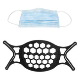Mouth Muffle Bracket Reusable Washable Breathing Mouth Muffle Support Frame AccessoryBlack
