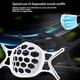 Mouth Muffle Bracket Reusable Washable Breathing Mouth Muffle Support Frame AccessoryBlack
